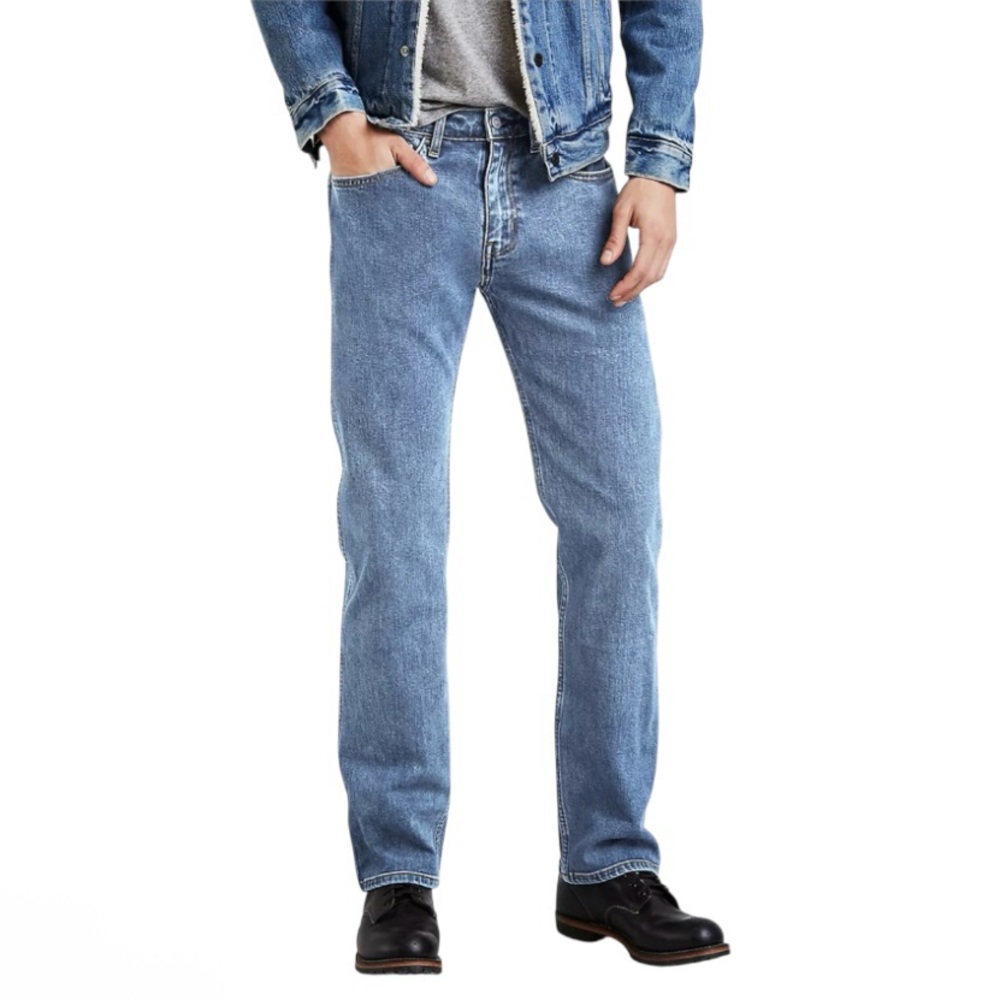 Levi's 505 Men's Regular Fit Straight Leg Medium Wash Jeans  30 X 31